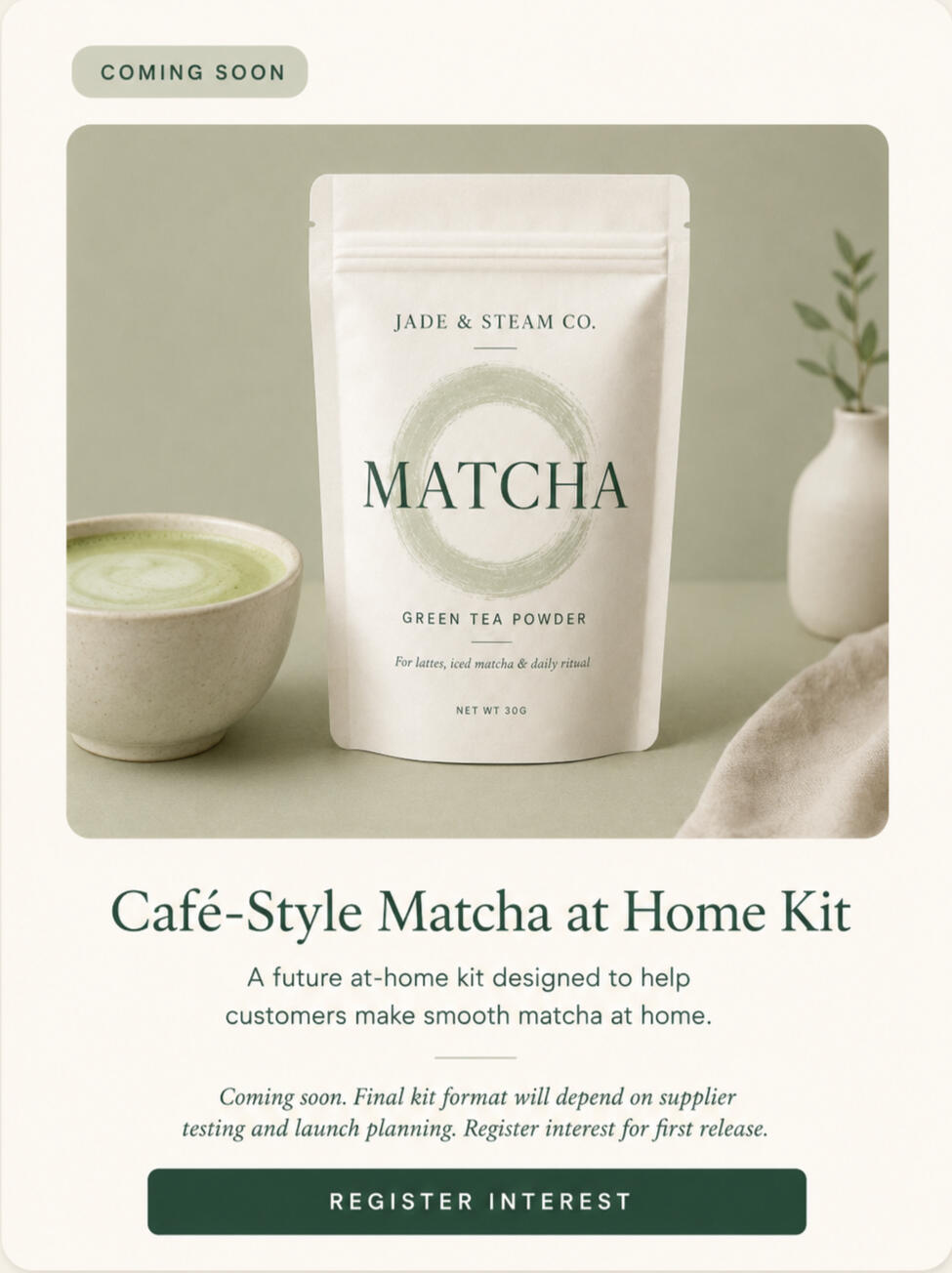 Café-Style Matcha at Home Kit